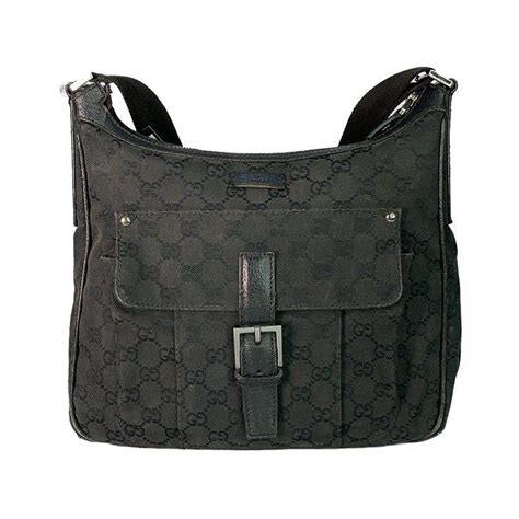 gucci bag signature|gucci black monogram bag.